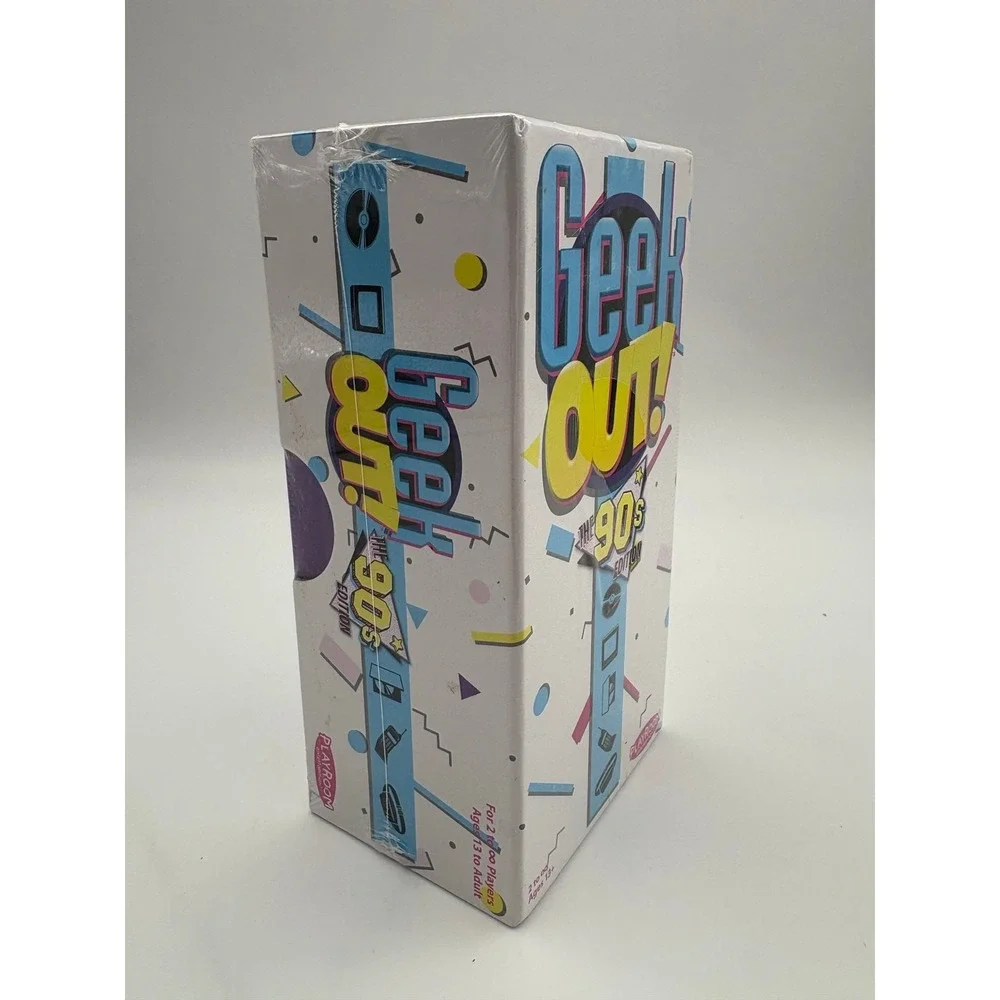 Geek Out! The 90s Edition Trivia‎ Party Game – Playroom Entertainment New Sealed